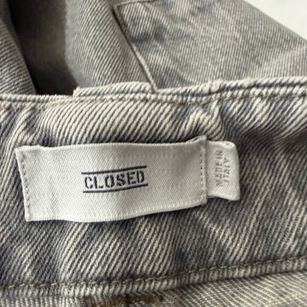 Closed Belfast Wide Leg Jeans in Light Grey Mens Size 30 x 28 - Picture 11 of 14